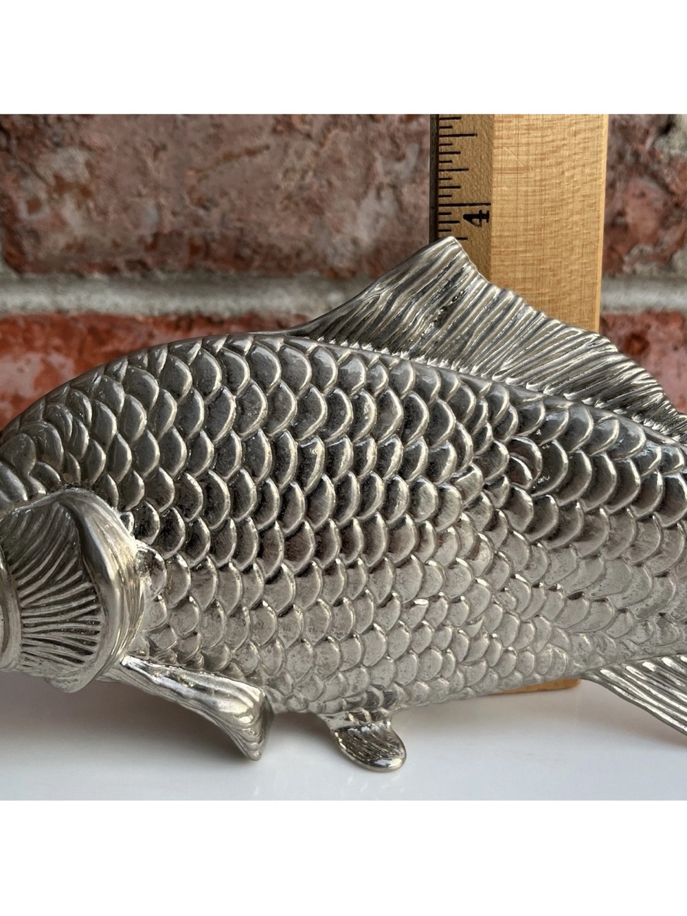 Vintage Regal Silver Plated Fish Napkin Holder Modello Depositato Made In Italy - Picture 13 of 16